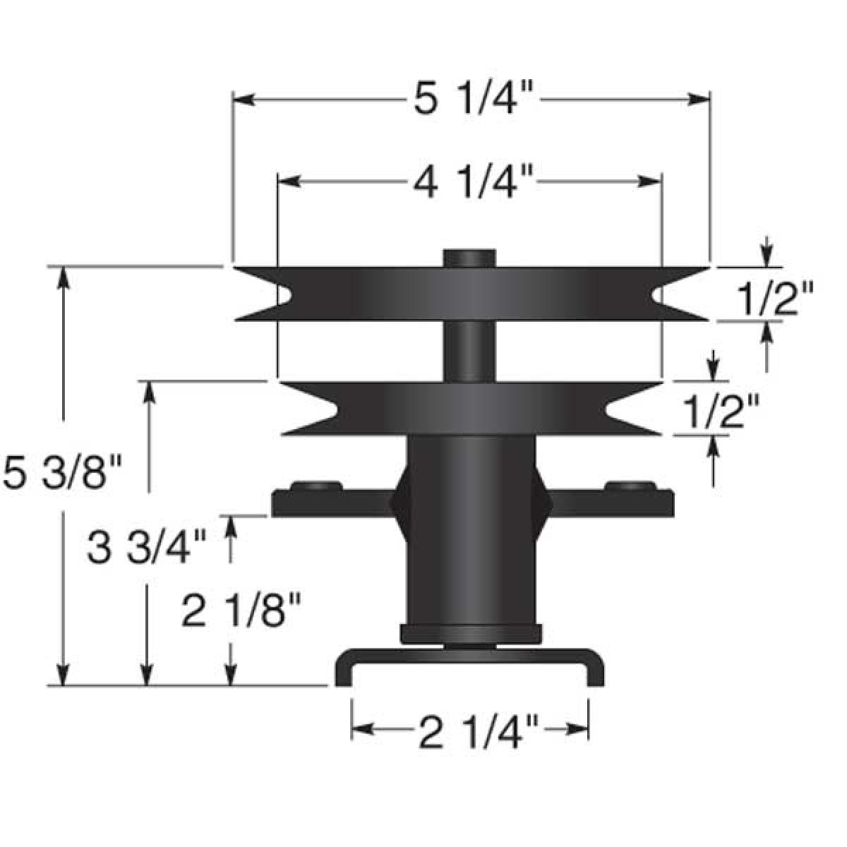 Modal Additional Images for Husqvarna Spindle Assembly 532 12 16-17, 532 12 16-57, 285-878